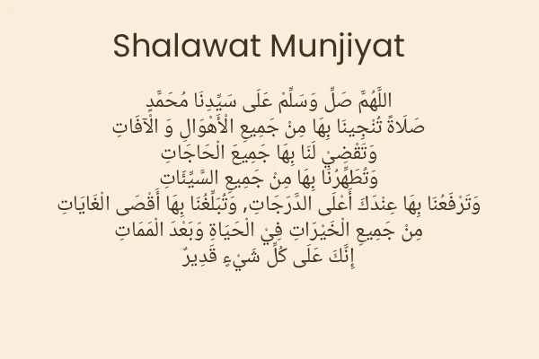 Sholawat Munjiyat Latin dan Artinya: Makna, Sejarah dan Keutamaan