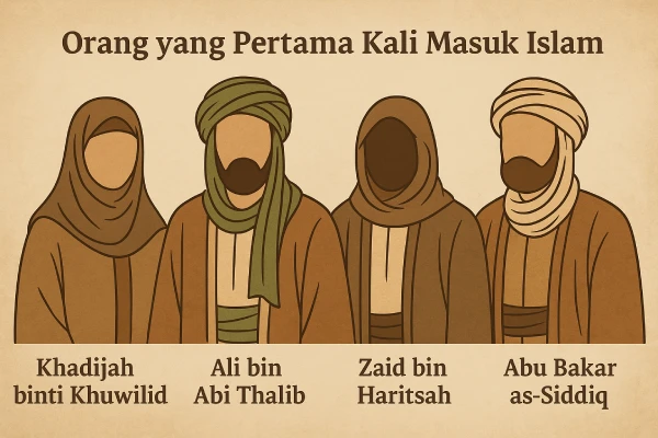 Orang yang Pertama Kali Masuk Islam – Kisah Pelopor Dakwah Islam Awal