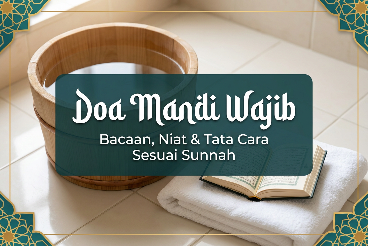 Doa Mandi Wajib: Bacaan, Tata Cara, dan Niat yang Benar Sesuai Sunnah
