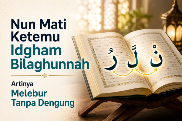 Nun Mati Ketemu Idgham Bilaghunnah Artinya Melebur Tanpa Dengung