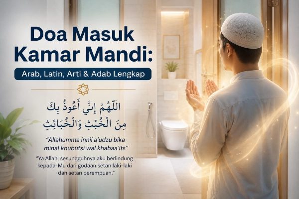 Doa Masuk Kamar Mandi: Arab, Latin, Arti & Adab Lengkap