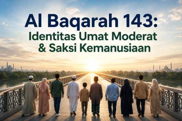 Surah Al Baqarah 143: Identitas Umat Moderat & Saksi Kemanusiaan